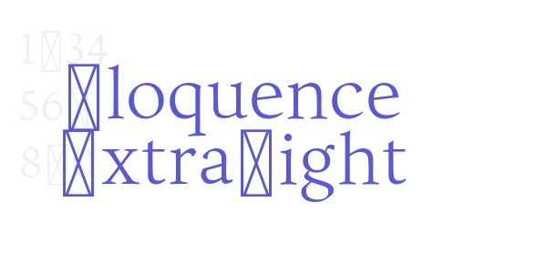 Eloquence ExtraLight font free