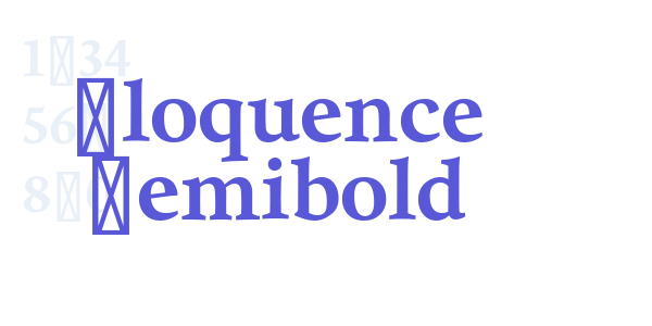 Eloquence Semibold font free