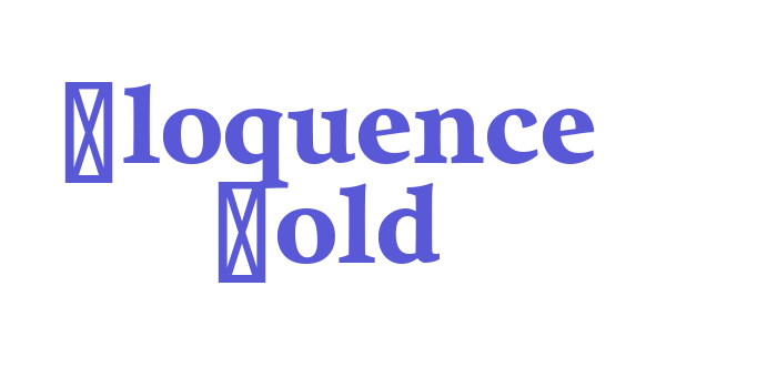 Eloquence Bold Font