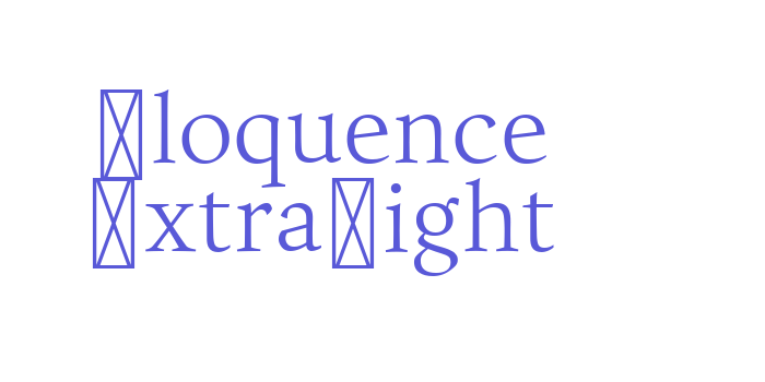 Eloquence ExtraLight Font Download