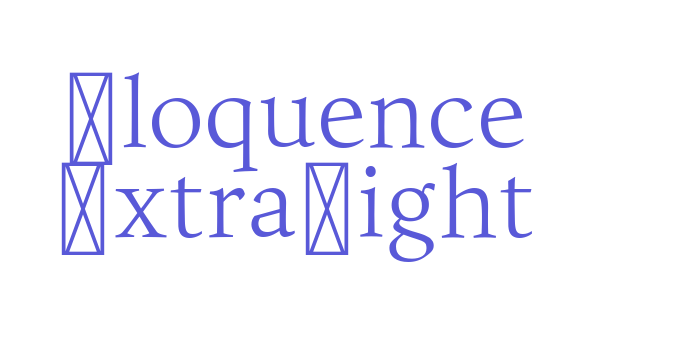 Eloquence ExtraLight Font