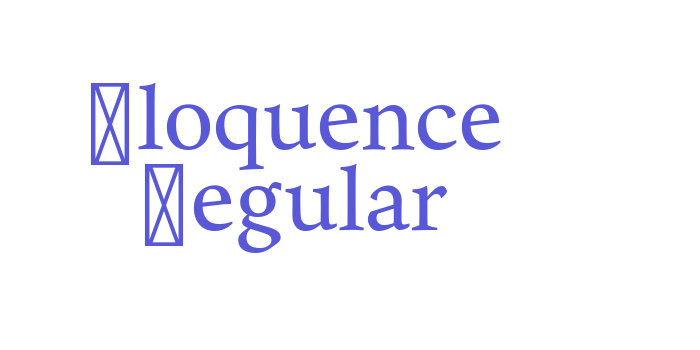 Eloquence Regular Font Download