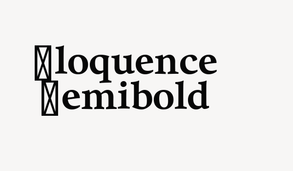 Eloquence Semibold Font