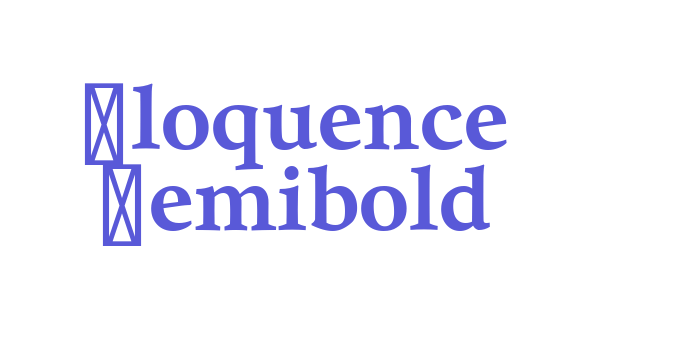 Eloquence Semibold Font Download