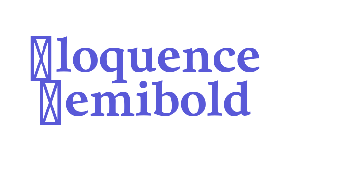 Eloquence Semibold Font