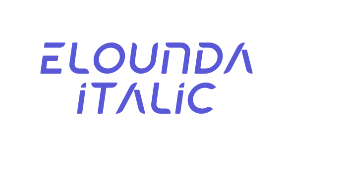 Elounda Italic Font Download