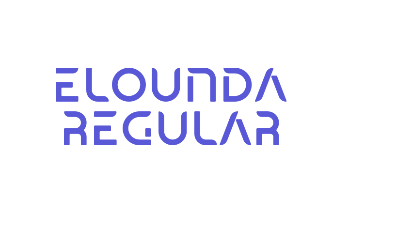 Elounda Regular Font Download