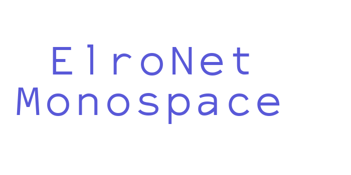 ElroNet Monospace Font Download