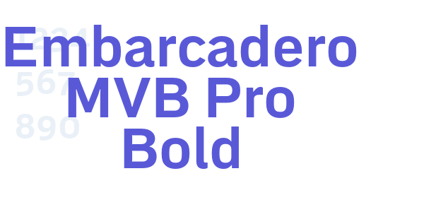 Embarcadero MVB Pro Bold font free