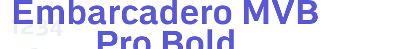 Embarcadero MVB Pro Bold font