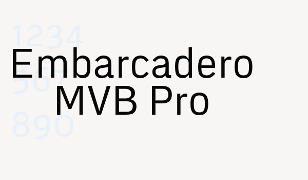 Embarcadero MVB Pro Font