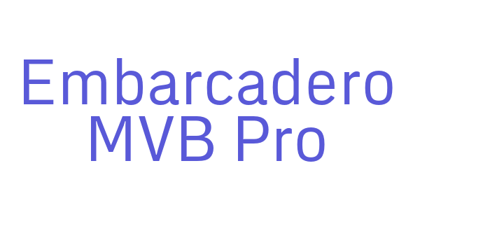 Embarcadero MVB Pro Font Download