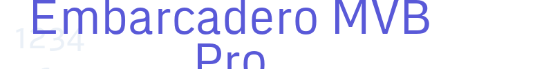 Embarcadero MVB Pro font