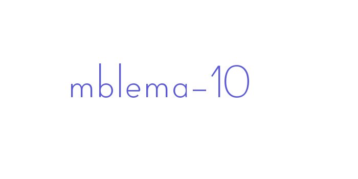 Emblema-10 Font Download