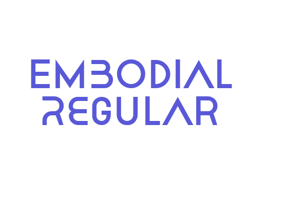 Embodial Regular Font