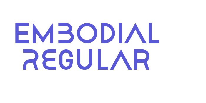 Embodial Regular Font