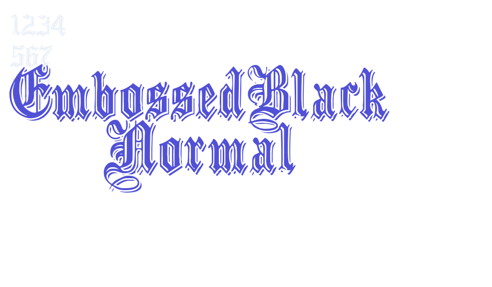 EmbossedBlack Normal-font-download