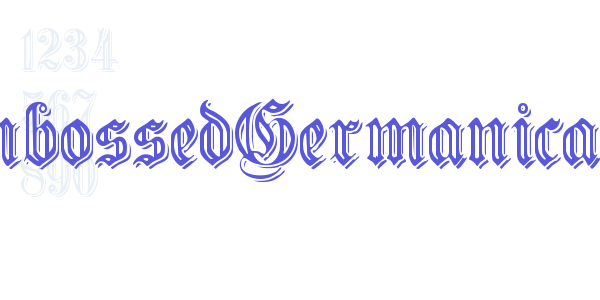 EmbossedGermanica font free