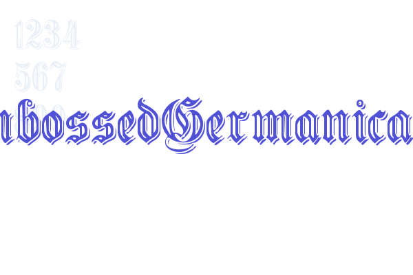 EmbossedGermanica Font Download