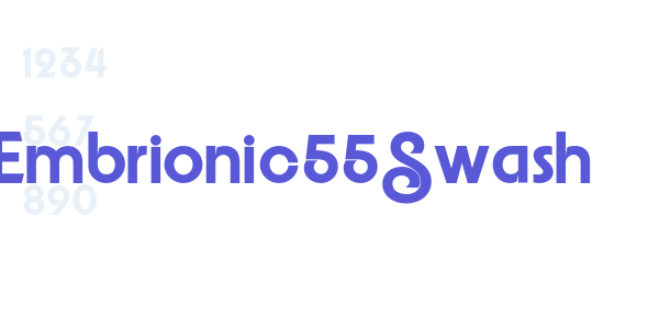 Embrionic55Swash font free