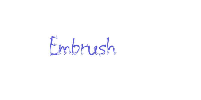 Embrush Font