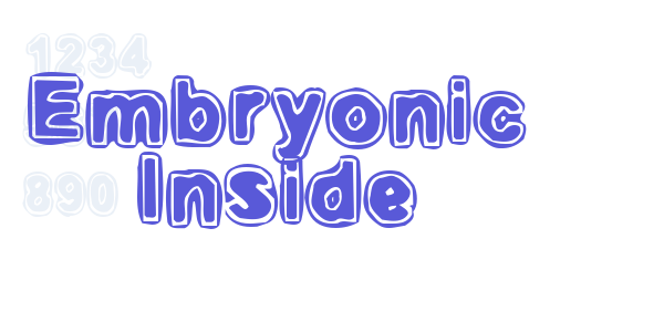 Embryonic Inside font free