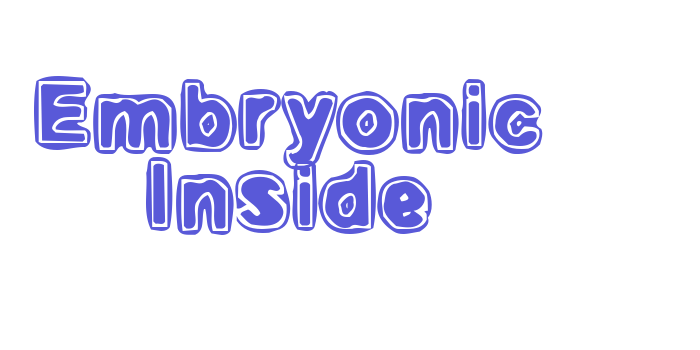 Embryonic Inside Font Download