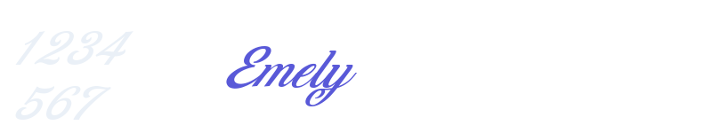 Emely-related font