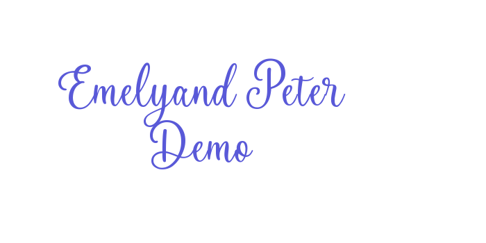 Emelyand Peter Demo Font Download