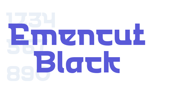 Emencut Black Font