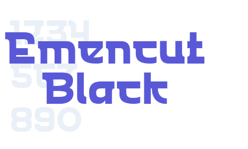 Emencut Black Font Download