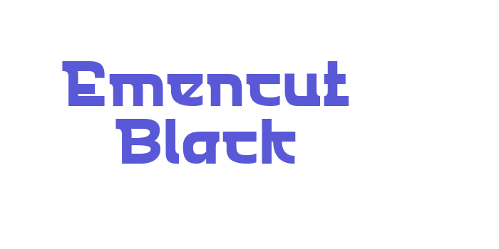 Emencut Black Font Download