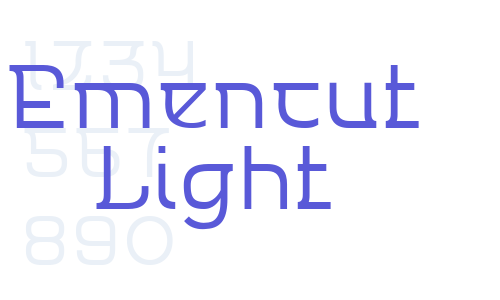 Emencut Light Font Download