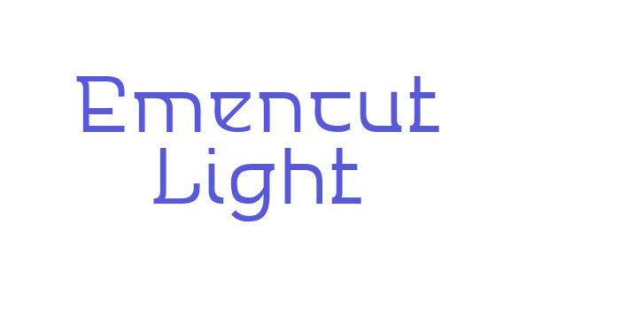 Emencut Light Font Download