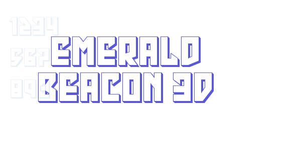 Emerald Beacon 3D font