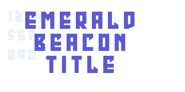 Emerald Beacon Title font free