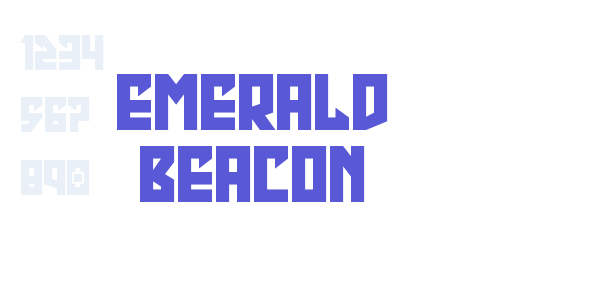 Emerald Beacon font