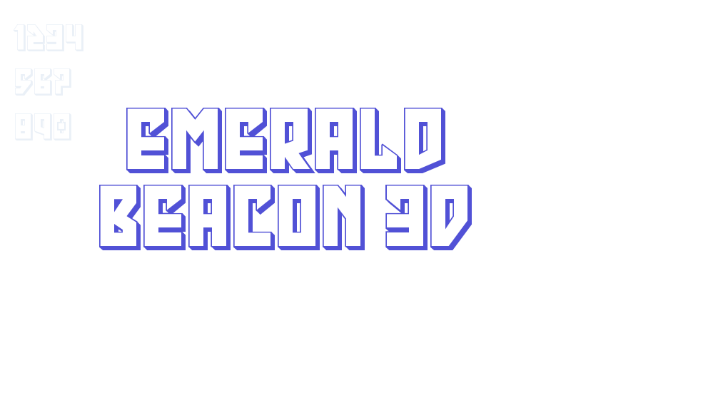 Emerald Beacon 3D-font-download