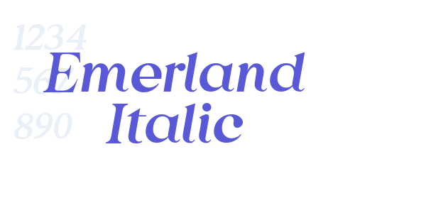 Emerland Italic font free