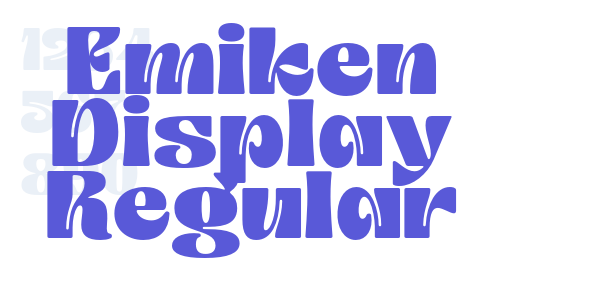 Emiken Display Regular font free