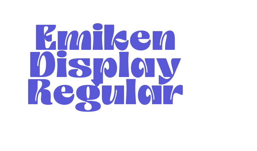 Emiken Display Regular Font