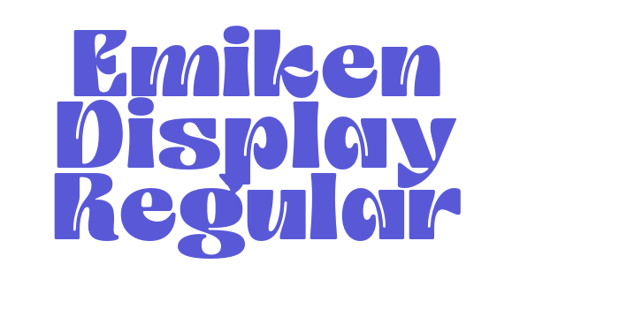 Emiken Display Regular Font Download