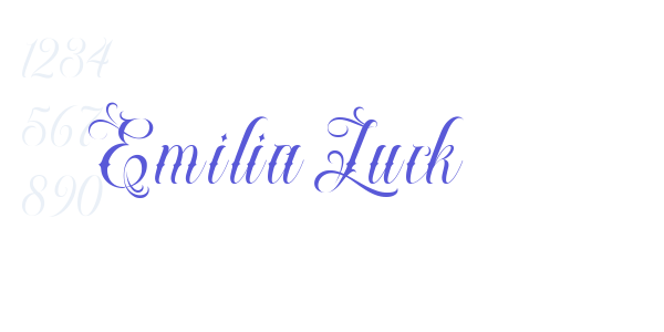 Emilia Luck font free