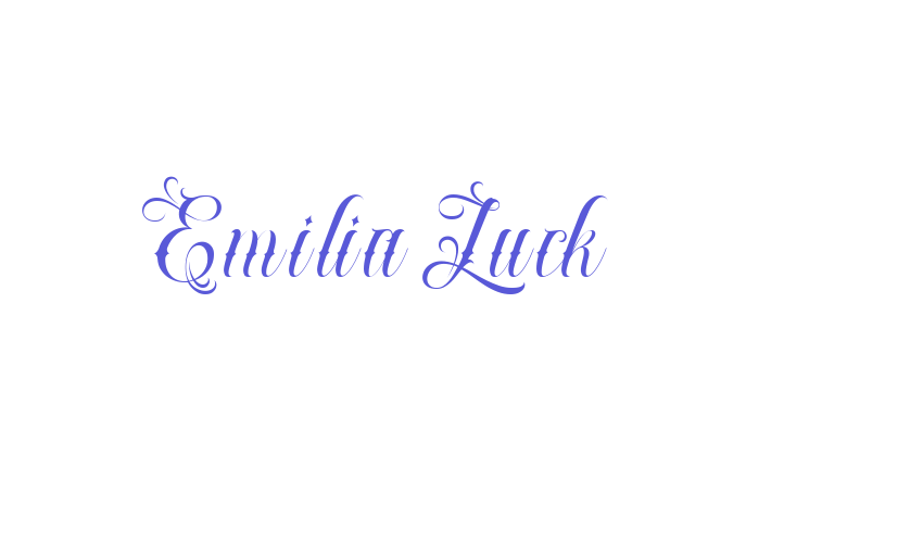 Emilia Luck Font Download