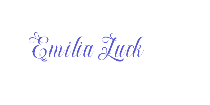 Emilia Luck Font Download