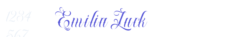 Emilia Luck font download