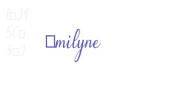 Emilyne font free