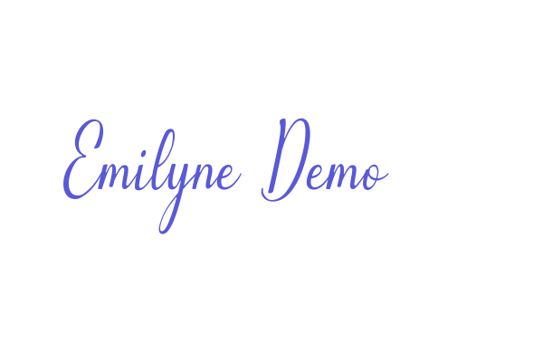 Emilyne Demo Font