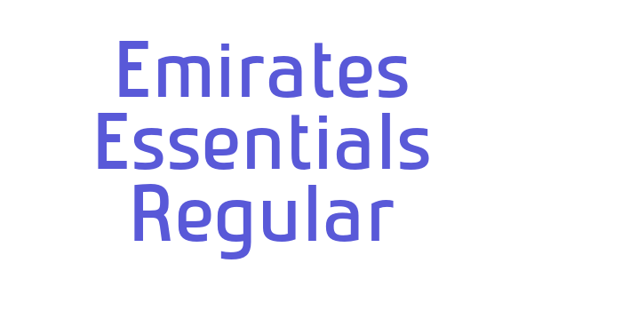 Emirates Essentials Regular Font Download