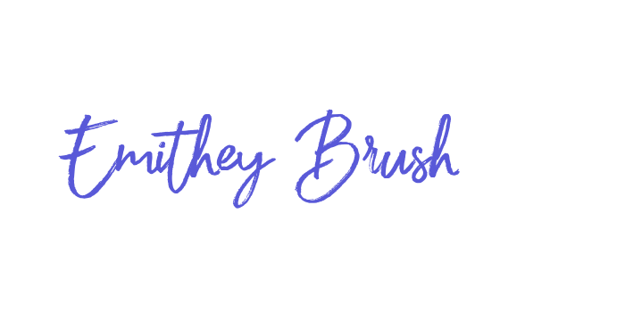 Emithey Brush Font